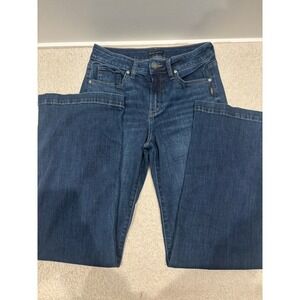 Silver Jeans Co Womens Dark Wash Stretch Flare Leg Denim Jeans 28x31